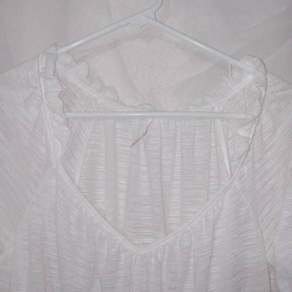 Free People White Dorothy Cinch Peasant Top❤️❤️ Sz Small - Picture 6 of 13